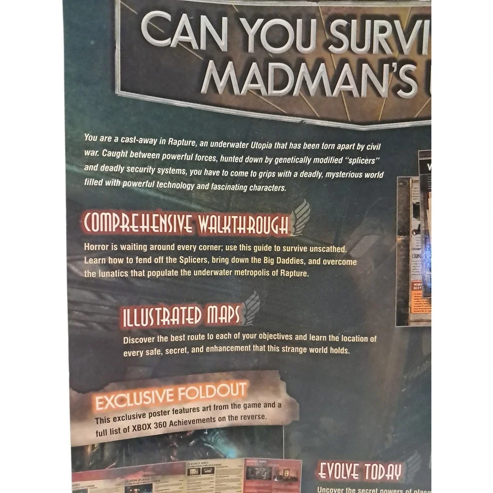 Bioshock BradyGames Strategy Guide‎ - With Poster